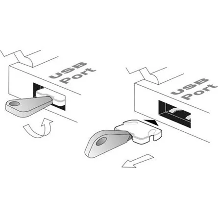 Delock 10 db. port blokkoló A-típusú USB anya portokhoz a 20648-as Delock-elemhez