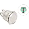 Delock Nyomógomb beszereléshez 19 mm 4 db. csavarhely LED zöld
