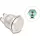 Delock Nyomógomb beszereléshez 19 mm 4 db. csavarhely LED zöld