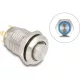 Delock Nyomógomb beszereléshez 12 mm 4 x forrasztási csatlakozó LED kék