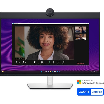 Dell P2724DEB Video Conferencing 27" IPS LED monitor fekete-ezüst (webcam: 4MP)