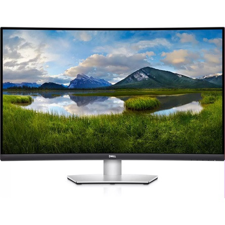 Dell S3221QSA 31.5" ívelt VA LED gaming monitor ezüst FreeSync (Sérült csomagolás, bontott!)