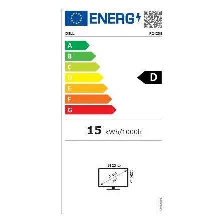DELL SNP DELL Pro 24 Plus Monitor 24" P2425E 1920x1200, 1500:1, 300cd, 8ms, HDMI, VGA, USB-C, fekete
