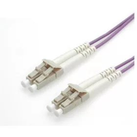   Roline LC Duplex -> LC Duplex M/M adatkábel 1m lila 50/125, OM4