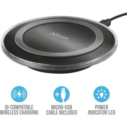 Trust Yudo 5W telefon vezeték nélküli töltő adapter (Qi)