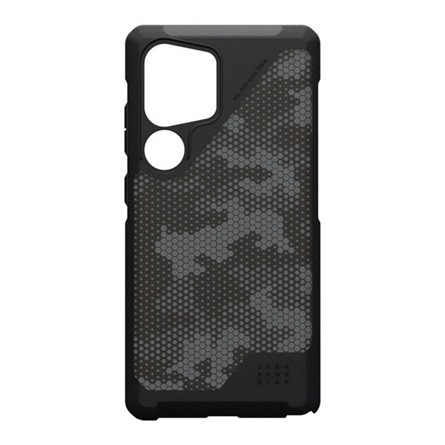 Uag Samsung S25 Ultra UAG METROPOLIS LT szilikon telefonvédő erős ütésállóság, terep minta, FEKETE
