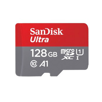 SANDISK MICROSD ULTRA® ANDROID KÁRTYA 128GB, 140MB/s,  A1, Class 10, UHS-I