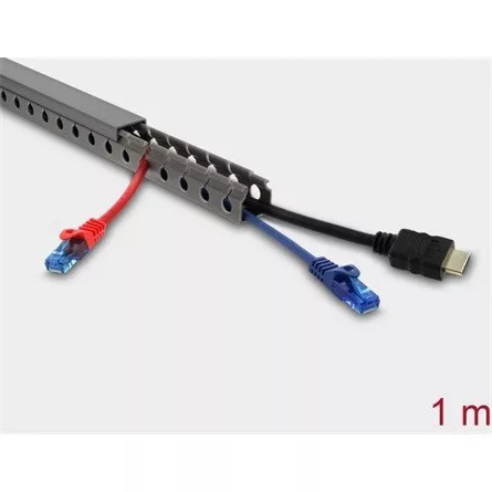 Delock Huzalozási csatorna 25 x 25 mm - hosszúsága 1 m szürke