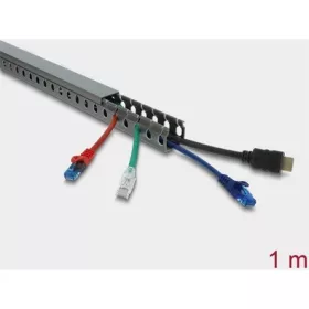   Delock Huzalozási csatorna 30 x 30 mm - hosszúsága 1 m szürke