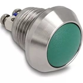   Delock Nyomógomb installáláshoz 12 mm 2 db. csavaros kapocs zöld