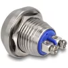 Delock Nyomógomb installáláshoz 12 mm 2 db. csavaros kapocs zöld