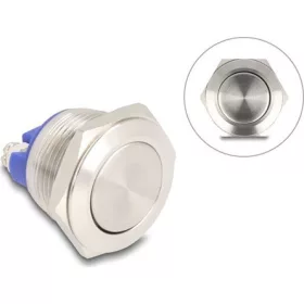   Delock Nyomógomb installáláshoz 19 mm 2 db. csavaros kapocs aktuátor lapos