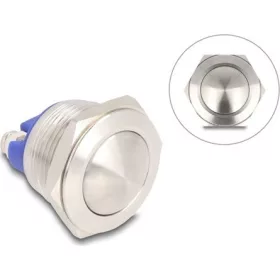   Delock Nyomógomb installáláshoz 19 mm 2 db. csavaros kapocs aktuátor nagyon domború