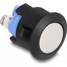   Delock Nyomógomb installáláshoz 16 mm 2 db. csavarhelyes működtető lapos műanyag zár a csomagban