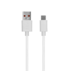   S-Link kábel - AND-KC19B (2.4A, Micro USB, 100cm adat+töltőkábel, fehér)