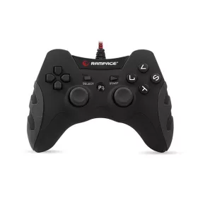   Rampage Gamepad - SG-R218 Black (USB, 1,8m kábel, PC és PS3 kompatibilis, fekete)
