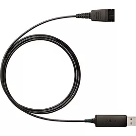   Jabra QD (Quick Disconnect) -> USB-A 2.0 M/M audio kábel 1m fekete