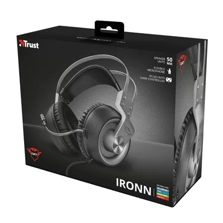 Trust GXT 430 Ironn gaming fejhallgató headset fekete-szürke