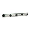 Equip Patch panel - 235325 (24 port, Cat5e, 1U, árnyékolatlan, fekete)