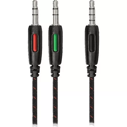 Trust GXT 323 Carus gaming fejhallgató headset fekete-piros