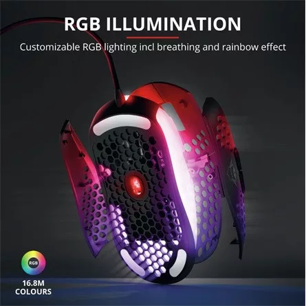 Trust GXT 960 Graphin USB optikai gaming egér fekete