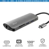 TRUST Hétfunkciós USB-C többportos adapter 23775 (Dalyx 7-in-1 USB-C Multiport Adapter)