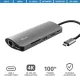 TRUST Hétfunkciós USB-C többportos adapter 23775 (Dalyx 7-in-1 USB-C Multiport Adapter)