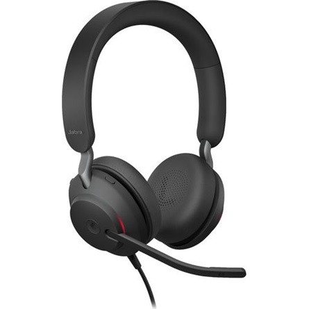 Jabra Evolve2 40 SE UC Stereo fejhallgató headset fekete