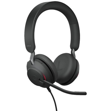 Jabra Evolve2 40 SE UC Stereo fejhallgató headset fekete