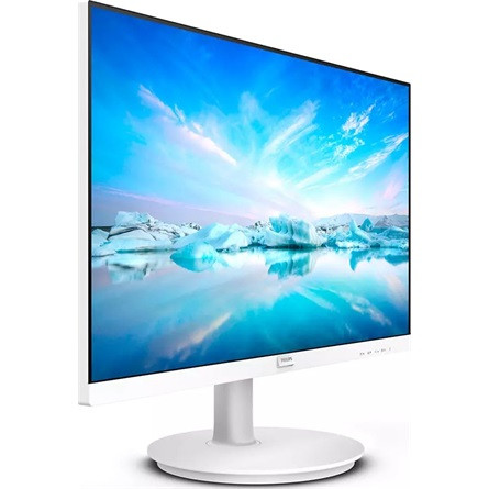 PHILIPS IPS monitor 23.8" 241V8AW, 1920x1080, 16:9, 250cd/m2, 4ms, VGA/HDMI, hangszóró, fehér