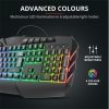 Trust Billentyűzet Gamer - GXT 881 ODYSS Semi-Mechanical (RGB LED háttérvilágítás; USB; fekete; magyar)