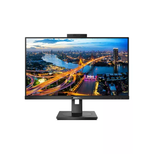 PHILIPS IPS monitor 23.8" 242B1H, 1920x1080, 16:9, 250cd/m2, 4ms, VGA/DVI-D/DP/HDMI/4xUSB, hangszóró&webkamera