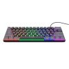 Trust Billentyűzet Gamer - GXT867 Acira (Kompakt; Mechanikus, Outemu Red switch; RGB LED; USB; fekete; angol)