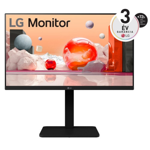LG MON LG IPS monitor 23.8" 24BA550, 1920x1080, 16:9, 250cd/m2, 5ms, VGA//HDMI/DisplayPort/3xUSB, áll. mag.,Pivot, hangszóró