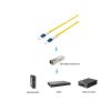 Equip Optikai Kábel - 254431 (OS2, LC/LC, 9/125µ, LSOH, sárga, 1m)