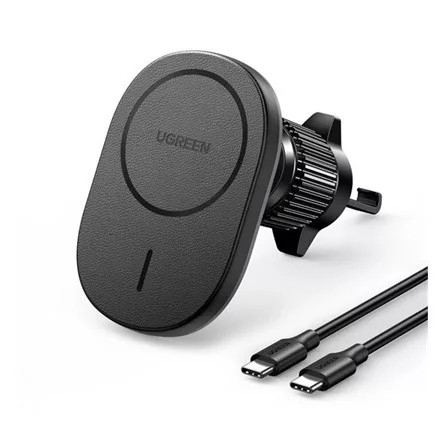 UGREEN CD345 autós tartó szellőzőre, PD gyorstöltő, FEKETE