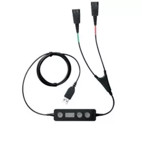   Jabra Link 265 Training Cable 2db QD (Quick Disconnect) -> 1db USB-A 2.0 M/M audio kábel fekete
