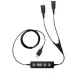 Jabra Link 265 Training Cable 2db QD (Quick Disconnect) -> 1db USB-A 2.0 M/M audio kábel fekete