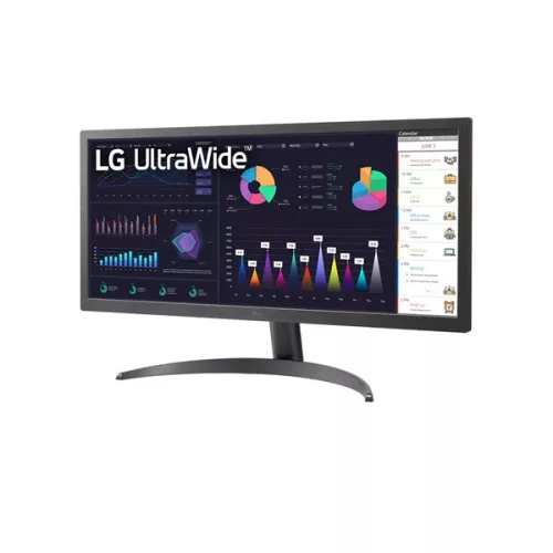 LG Monitor 26" - 26WQ500-B (IPS; 21:9; 2560x1080; 5ms; 250cd; HDMIx2, HDR10; FreeSync)