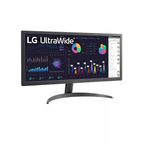LG Monitor 26" - 26WQ500-B (IPS; 21:9; 2560x1080; 5ms; 250cd; HDMIx2, HDR10; FreeSync)