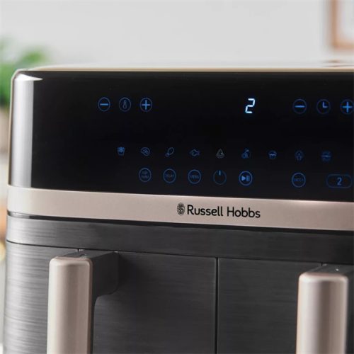 Russell Hobbs SatisFry 27680-56/RH dupla kosaras 9 L Airfryer, fekete/pezsgő