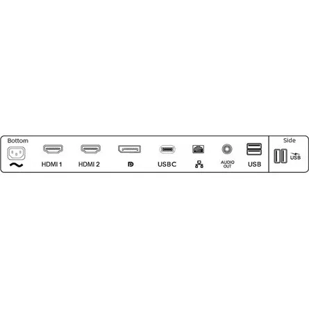 PHILIPS IPS monitor 27" 279P1, 3840x2160, 16:9, 350cd/m2, 4ms, USB-C(+dokkoló)/4xUSB/LAN/DP/2xHDMI, hangszóró