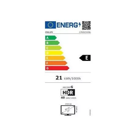 PHILIPS Gaming 180Hz monitor 27" 27M2N3500NL 2560x1440, 16:9, 300cd/m2, 0,5ms, 2xHDMI/DisplayPort, HDR10