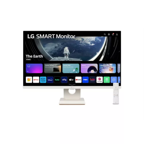 LG Monitor 27" Smart - 27SR50F-W (IPS; 16:9; 1920x1080; 14ms; 250cd; HDMI, USB, Bluetooth, Hangsz., HDR, webOS, Airplay)