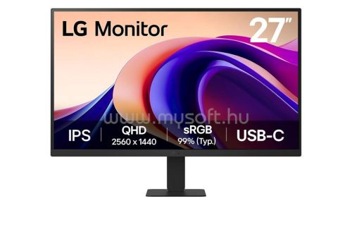 LG Monitor 27" - 27U631A-B (IPS; 16:9; 2560x1440; 5ms; 250cd; 100Hz; HDMI; HDR; USB-C; HDR; sRGB99%)