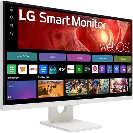 LG 27U731SA-W 27" IPS LED smart monitor fehér (USB-C: 65W; távvezérlő)