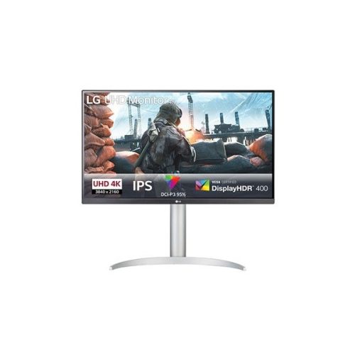 LG Monitor 27" - 27UP650P-W.BEU (IPS; 16:9; 3840x2160; 5ms; 400cd; DP, HDMIx2, USB, HDR; FreeSync; Pivot)