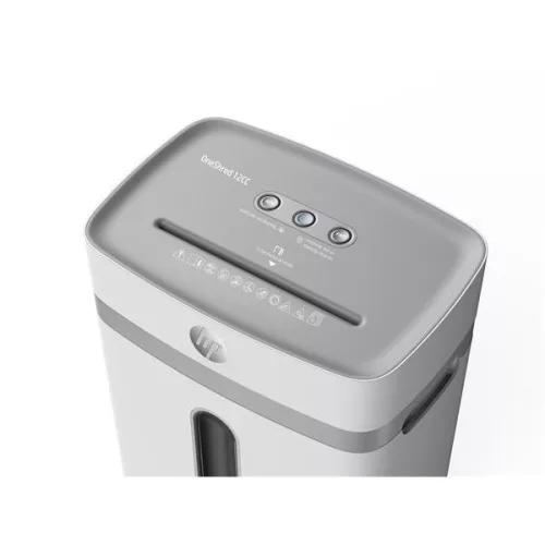 HP Iratmegsemmisítő, konfetti, 12 lap, "Oneshred 12CC", világosszürke