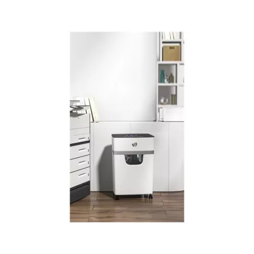 HP Iratmegsemmisítő, mikrokonfetti, 10 lap, "Oneshred 10MC", világosszürke