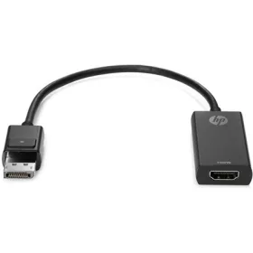   HP True 4K DisplayPort 1.2 -> HDMI 2.0 M/F adapter 0.2m fekete